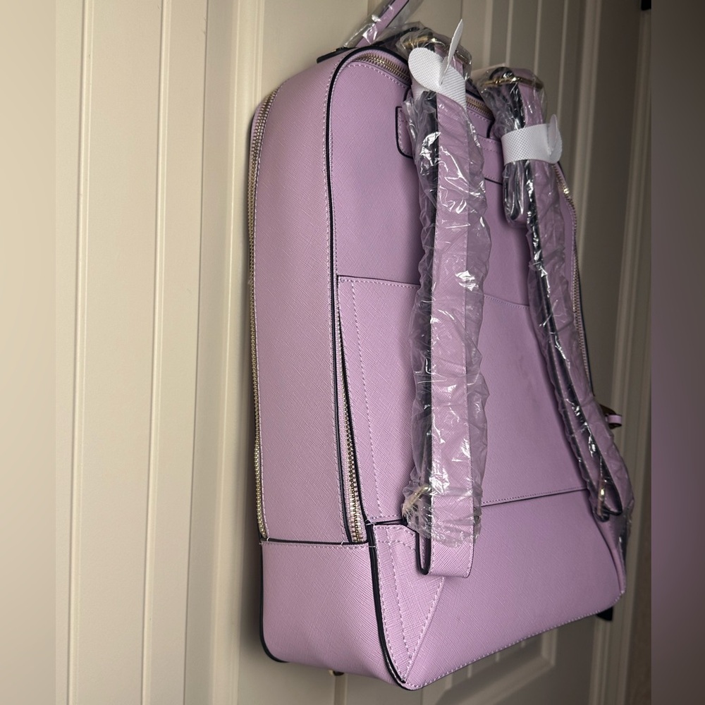 Calpak Kaya 15 inch Laptop Faux Leather Backpack Lavender NWT With Dust Bag $152 - Picture 10 of 16